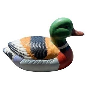 Vintage Mallard Duck 1984 Enesco Ceramic Figurine Statue